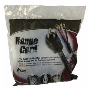 Coleman Stove Range Cable Electric Power 4 Ft 09044 6/2-8/2 SRDT 50A 125/250V